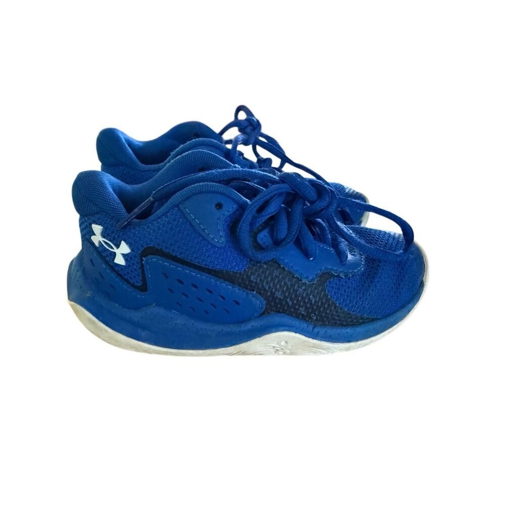 Under Armour Kids' Preschool Jet '23 Basketball Shoes Sz 11K Blue Black